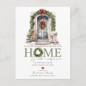 Holiday Greetings New Home Moving Ankündigungspostkarte (Vorderseite)
