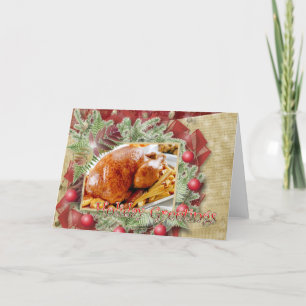 Holiday Greetings Trukey Card Feiertagskarte