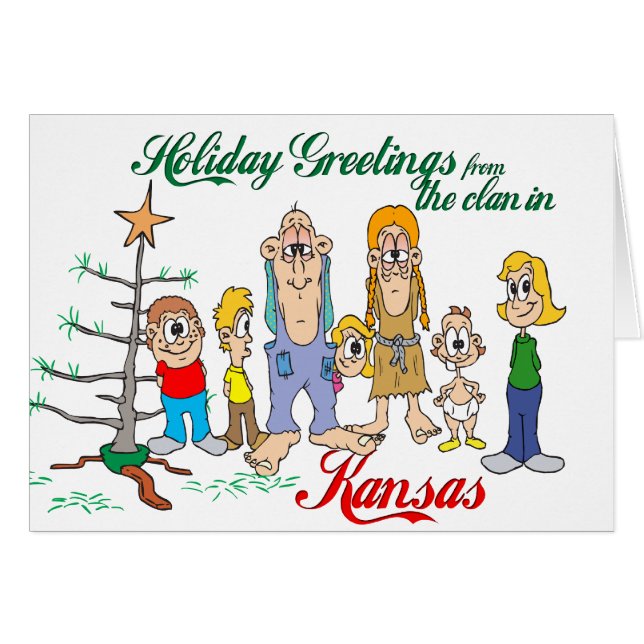 Holiday Greetings von Kansas (Vorderseite (Horizontal))