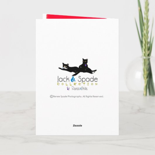 Holiday Gruß Card Schokolade Labrador Karte (Rückseite)