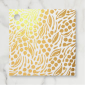 Holiday Gruß Holly Berries Moderne Weihnachten Geschenkanhänger (Vorderseite)