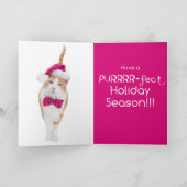 Holiday Grußkarte Spunky Kitty Feiertagskarte (Innenseite)