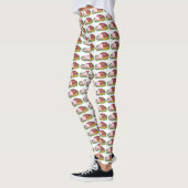 Holiday Ham Christmas Dinner Neuartiges Essen Leggings (Links)