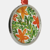 Holiday & Hand bemalten Blume Ornament Aus Metall (Rechts)