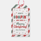 Holiday Hand Seife Frohe Weihnachten Geschenkanhänger (Rückseite)