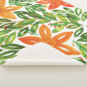 Holiday & Handgemalte Blume Sherpadecke (3/4)