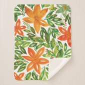 Holiday & Handgemalte Blume Sherpadecke (Vorderseite)