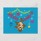 Holiday Hang Up Feiertagspostkarte (Vorderseite)