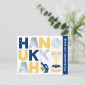 Holiday Hanukkah Postcard Postkarte (Stehend Vorderseite)