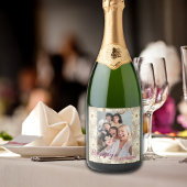 Holiday Happy Celebration Generic Foto Customizing Schaumweinetikett