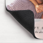 Holiday Happy Christmas Rustic Deer Foto Mousepad (Ecke)