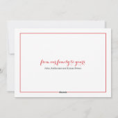 Holiday Happy Holiday Foto Card Feiertagskarte (Rückseite)