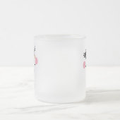 Holiday Happy Snowman Face Monogram Mattglastasse (Mittel)