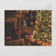Holiday Haven: Weihnachtsbaum Postcard