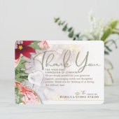 Holiday Heart Beileid Danke Karte (Stehend Vorderseite)