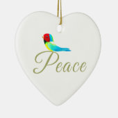 Holiday Heart  Prayer of Peace Keramik Ornament (Rechts)