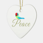 Holiday Heart  Prayer of Peace Keramik Ornament (Links)