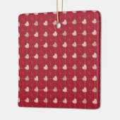 Holiday Hearts & X's & O's Ornament. Keramikornament (Links)