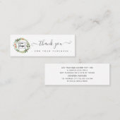 Holiday Heiligen Kranz-Logo danke Ihnen Klasse Mini Visitenkarte (Vorne/Hinten)