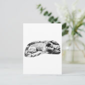 Holiday Hello aus Bed and Blanket Postkarte (Stehend Vorderseite)