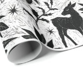 Holiday Heron and Deer Geschenkpapier (Rolleneckpunkt)