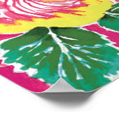 Holiday Hibiskus Magenta poster (Ecke)