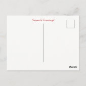 Holiday Highland Calf in the Snow Cute Postkarte (Rückseite)