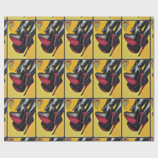 "Holiday Hijinks, der Geschmack war sauer" Gemälde Geschenkpapier (Flach)