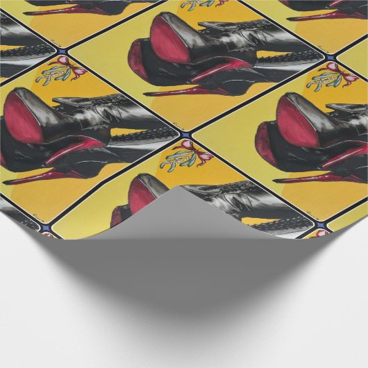 "Holiday Hijinks, der Geschmack war sauer" Gemälde Geschenkpapier (Ecke)