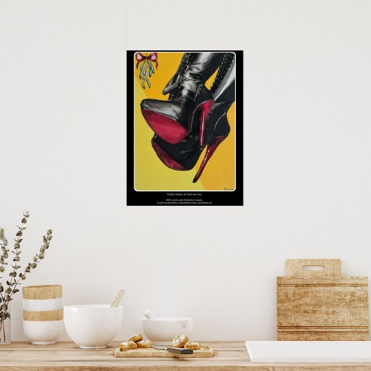 "Holiday Hijinks, der Geschmack war sauer" Gemälde Poster (Küche)