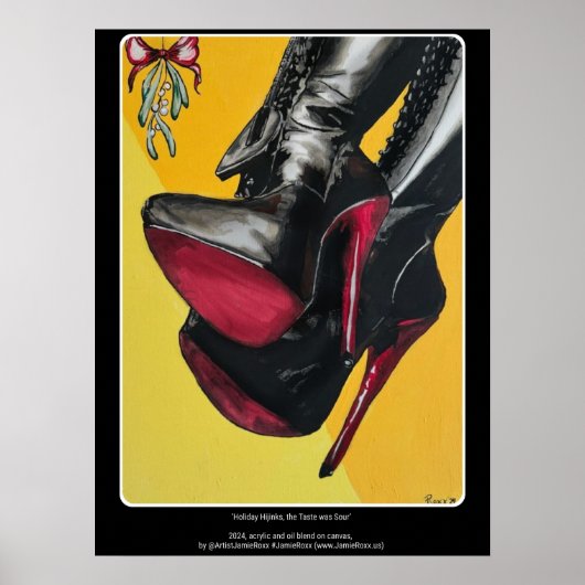 "Holiday Hijinks, der Geschmack war sauer" Gemälde Poster (Vorne)