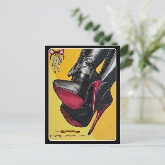 "Holiday Hijinks, der Geschmack war sauer" Gemälde Postkarte (Stehend Vorderseite)