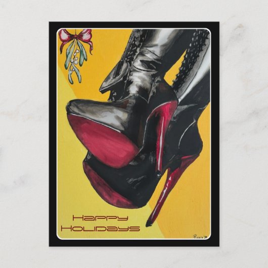 "Holiday Hijinks, der Geschmack war sauer" Gemälde Postkarte (Vorderseite)