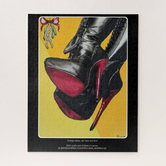 "Holiday Hijinks, der Geschmack war sauer" Gemälde Puzzle (Vertikal)