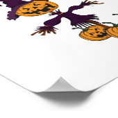 Holiday Hippo Halloween Hexo Hippo Poster (Ecke)