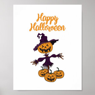 Holiday Hippo Halloween Hexo Hippo Poster