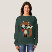 Holiday Hipster Brown Fox Sweatshirt (Vorne ganz)