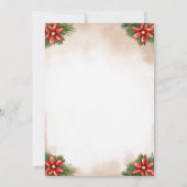 Holiday Hoedown Cowboy Weihnachtsfest Party Einlad Einladung (Rückseite)