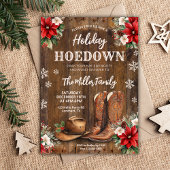 Holiday Hoedown, Western Weihnachts-Party, Cowboy Einladung