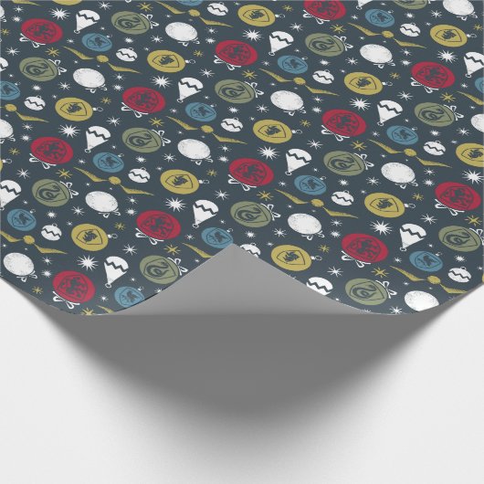 Holiday HOGWARTS™ House Bauble Muster Geschenkpapier (Ecke)