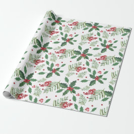 Holiday Holly & Berries - Groß Geschenkpapier