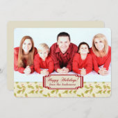 Holiday Holly Border Template Weihnachten (Vorne/Hinten)