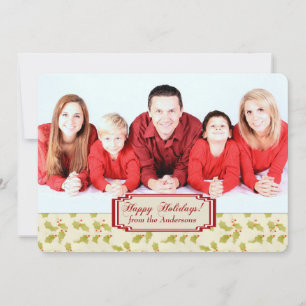 Holiday Holly Border Template Weihnachten