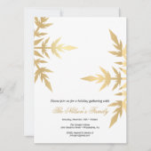 Holiday Holly Christmas Party Feiertagskarte (Vorderseite)