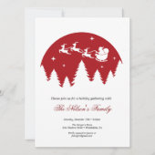 Holiday Holly Christmas Party Feiertagskarte (Vorderseite)