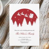 Holiday Holly Christmas Party Feiertagskarte