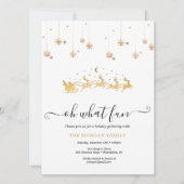 Holiday Holly Christmas Party Feiertagskarte (Vorderseite)