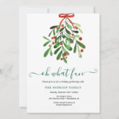 Holiday Holly Christmas Party Feiertagskarte (Vorderseite)