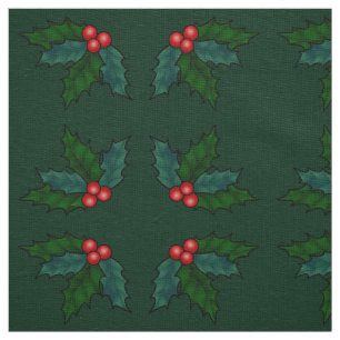 Holiday Holly Fabric Weihnachtsstoffe Custom Stoff