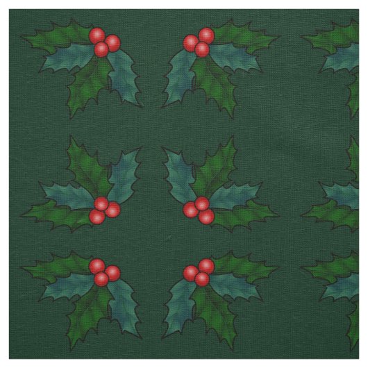Holiday Holly Fabric Weihnachtsstoffe Custom Stoff (Muster)